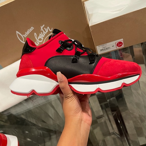 ♥️RED RUNNER! CHRISTIAN LOUBOUTIN SNEAKERS♥️ - Picture 8 of 10
